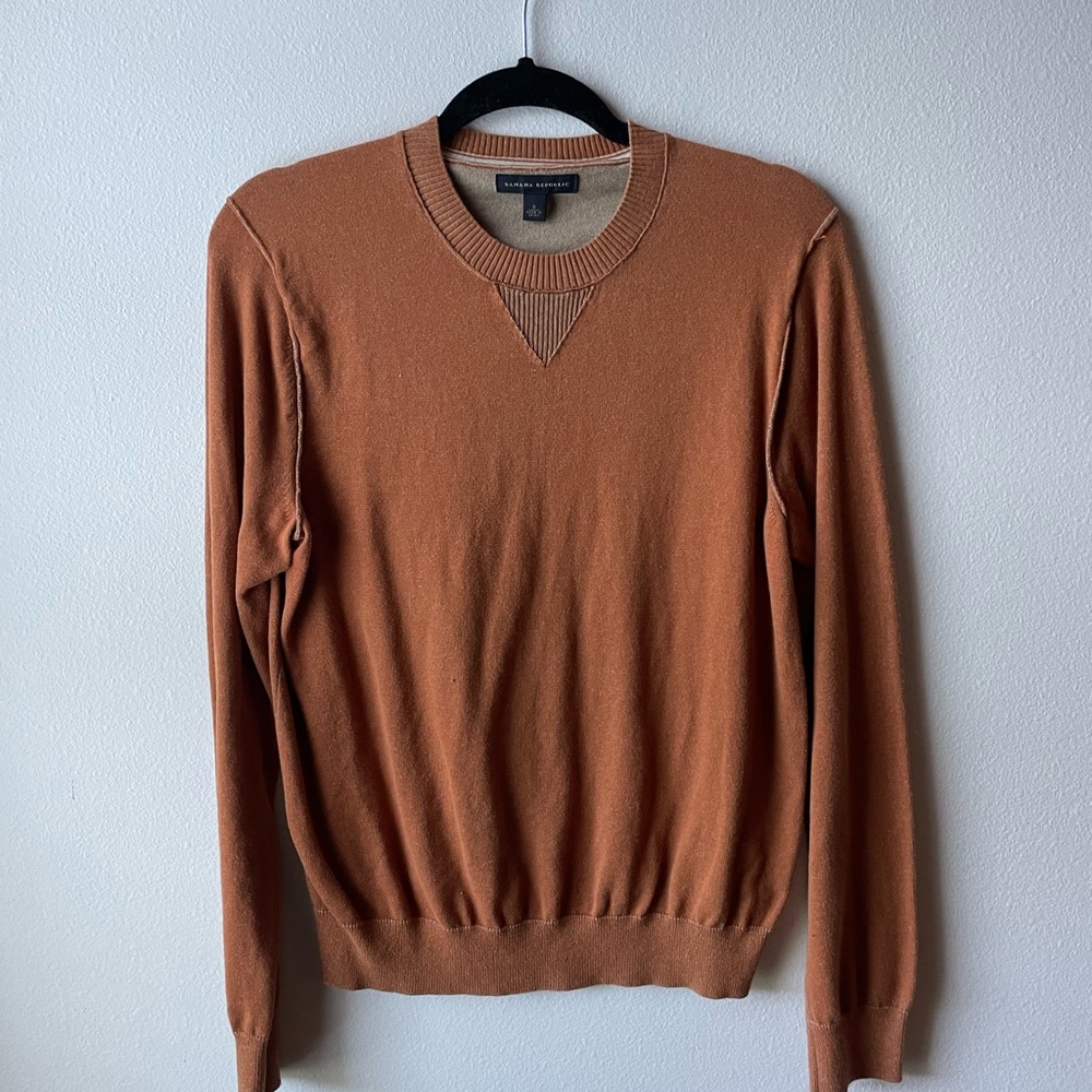 Banana Republic Men's Brown Crewneck Sweater